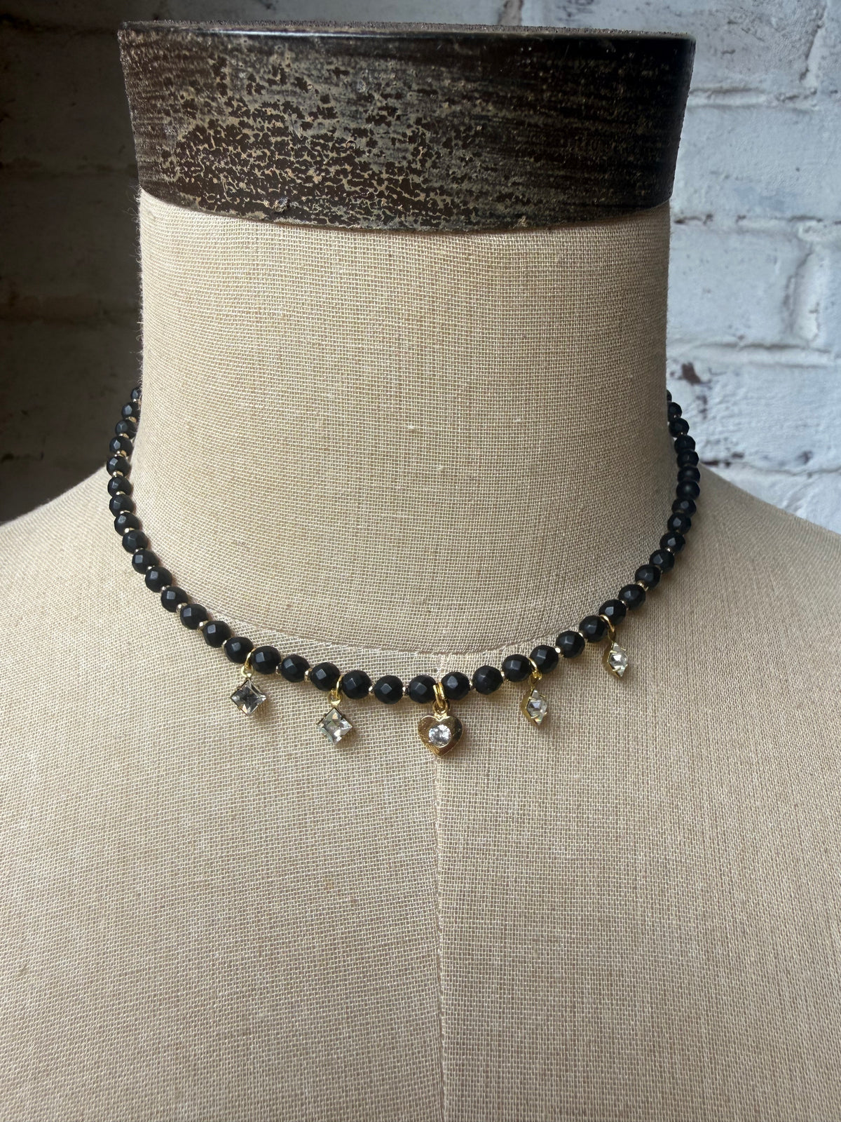 Black Charm Necklace