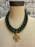 Green Tuscan Cross