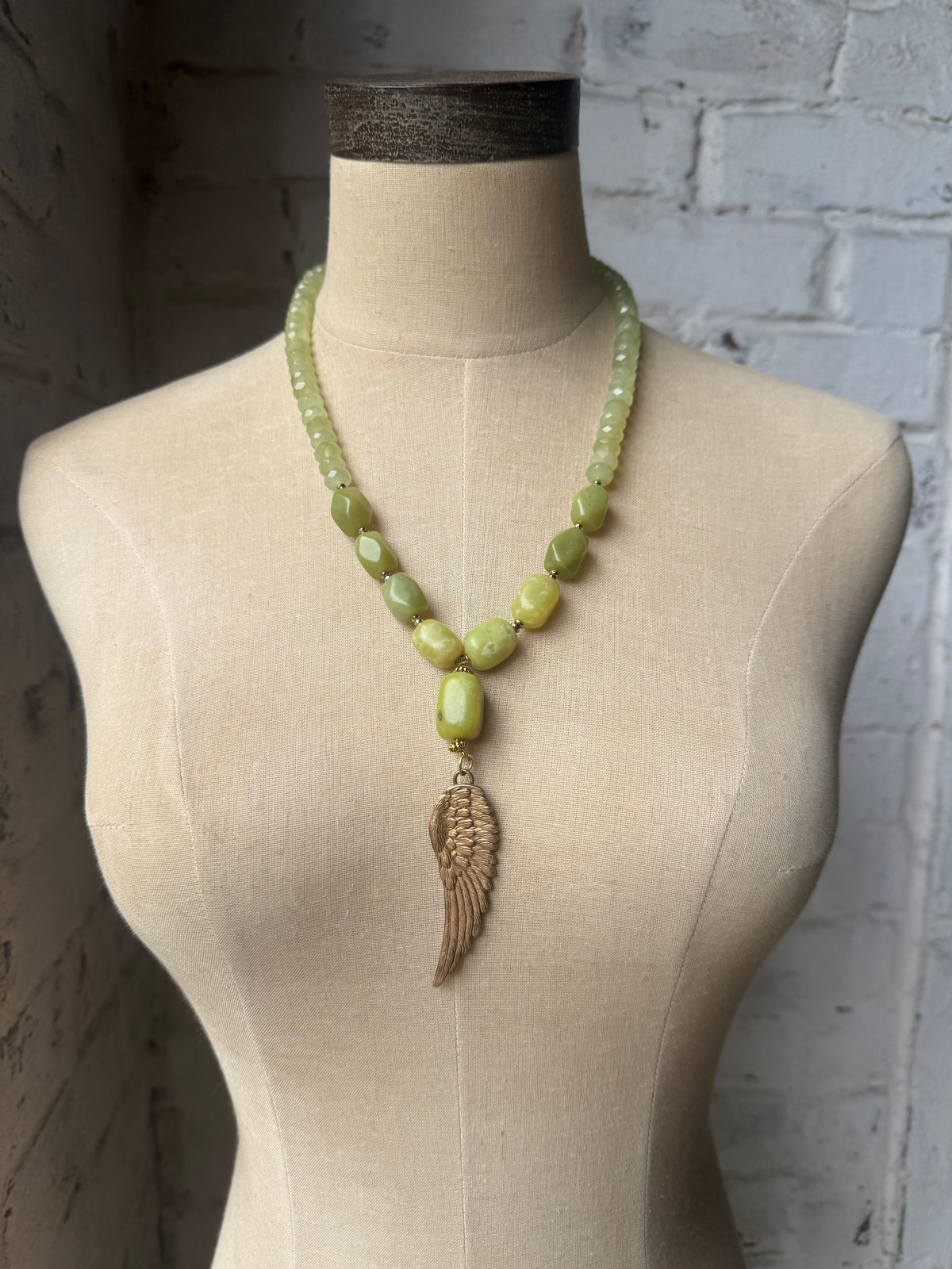 Lime Green with Angel Wing