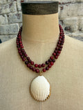 Maroon Jade with Shell