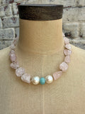 Rose Quartz & Pearl