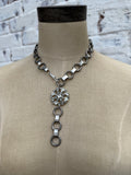 Silver Brooch with Dangle