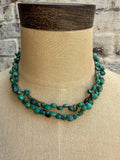 Turquoise Teardrop Double Layer