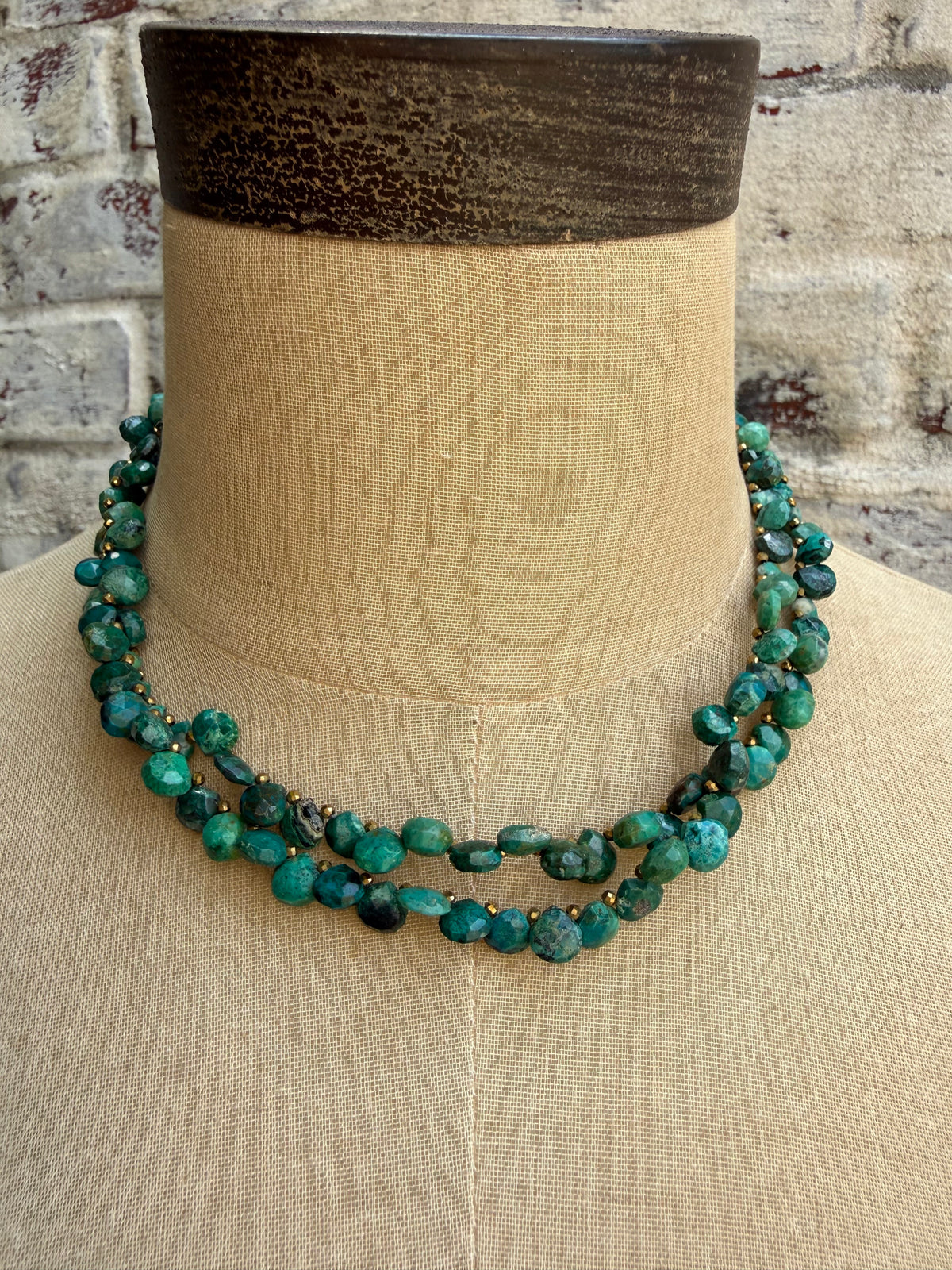 Turquoise Teardrop Double Layer