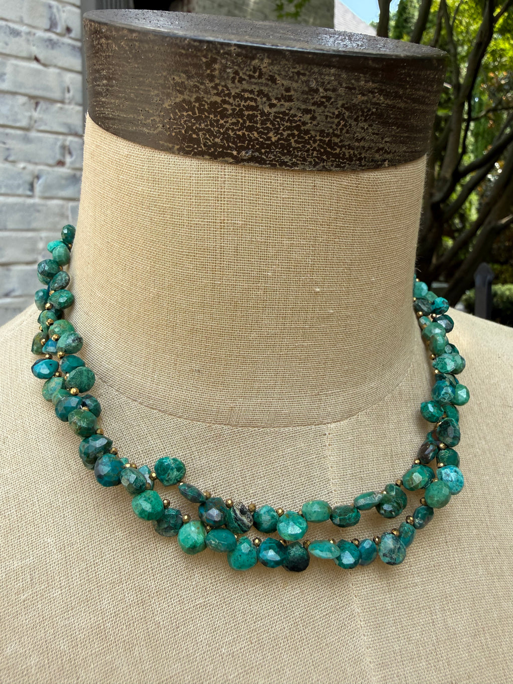Turquoise Teardrop Double Layer